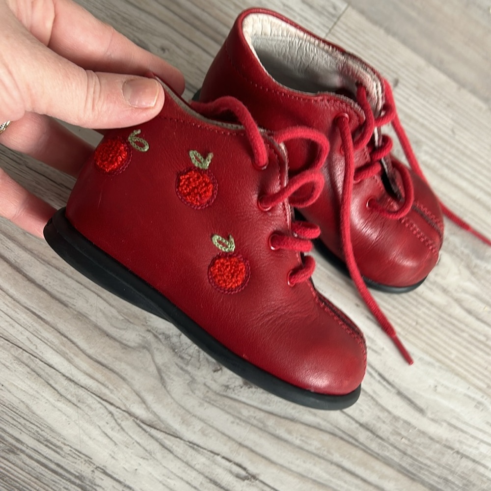 Babybotte leather boots red French - Picture 2 of 5